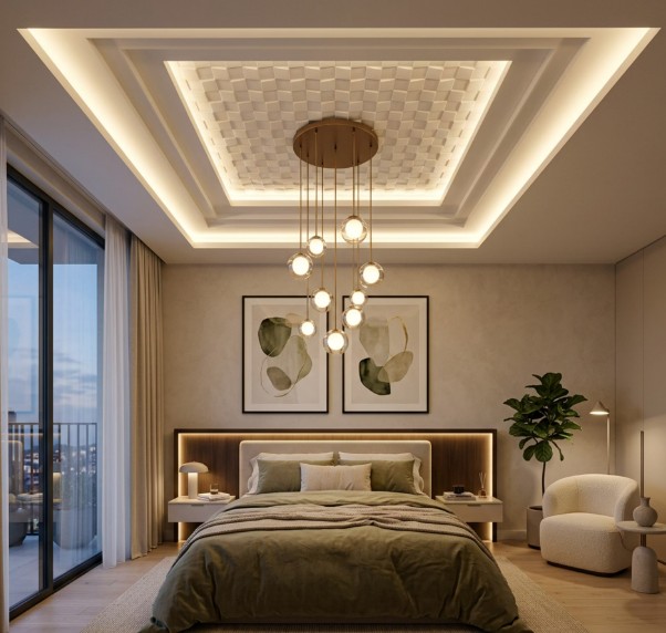 Multi-Tier Step Floating Ceiling