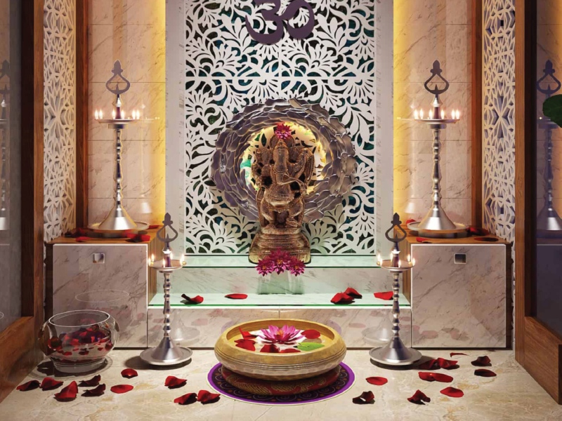 Traditional & Modern Pooja Rooms