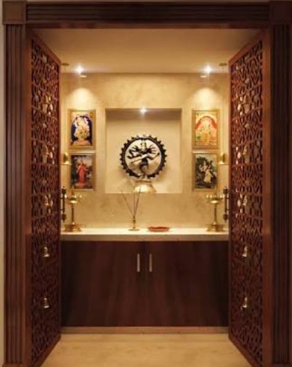 Solid Teakwood Heritage Mandir
